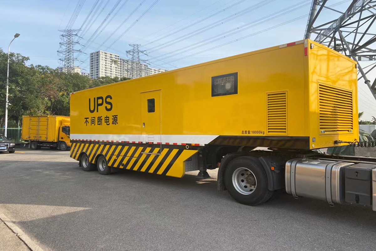 台安发电机租赁施工现场